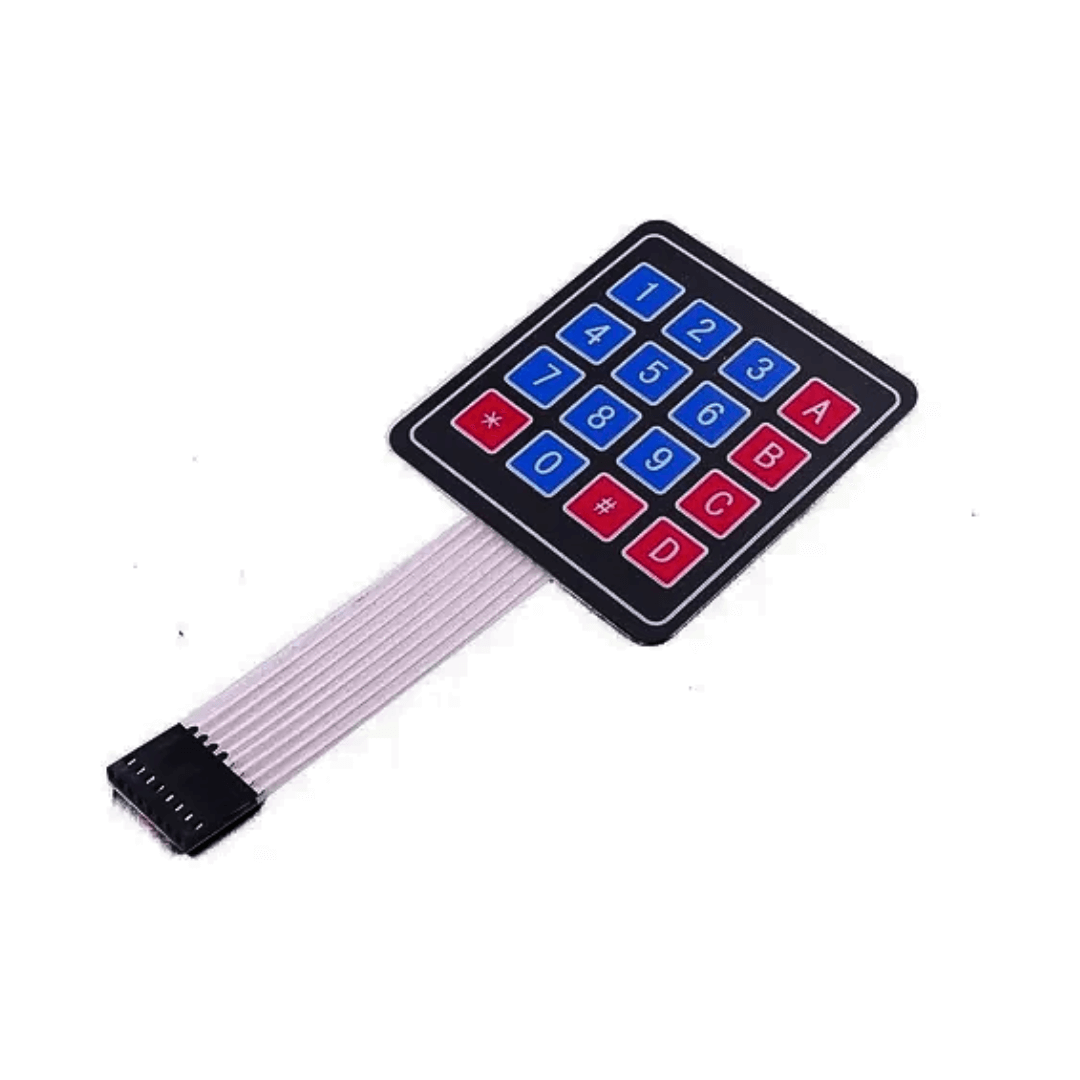 TECLADO MATRICIAL 4X4 DE MEMBRANA